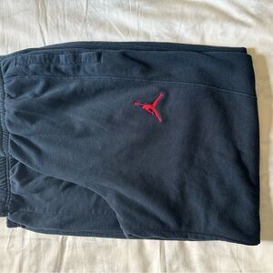 Jordan Black and Red Joggers Athletic Fit